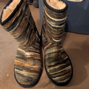 Lamo Striped Multicolor Women's Boots